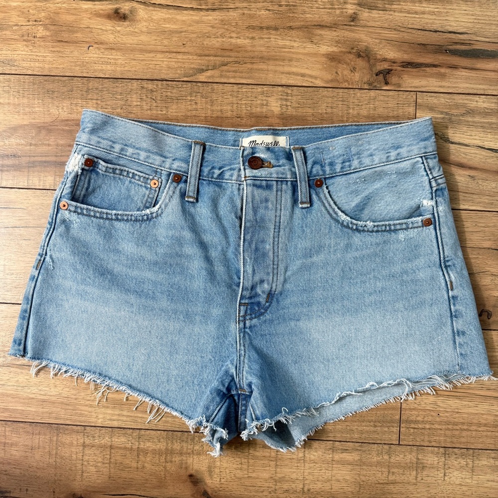 Madewell Frayed Relaxed Denim Shorts